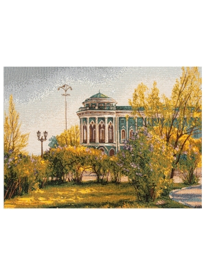 Картины / Екатеринбург из гобелена - Светлое утро Ефремов А. В. Картина 35х44 см 2622442 Жемчужная рама
