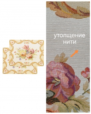 Всесезонная коллекция текстиля Basic / Театр цветов из гобелена - Outlet Театр цветов беж САЛФЕТКА 35х50 см Цветы 2622613