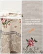 Всесезонная коллекция текстиля Basic / Розы Дамаск NEW из гобелена - Outlet Розы Дамаск бежевый фон Скатерть овал 160х250 см 2622614
