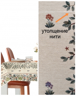 Всесезонная коллекция текстиля Basic / Древо жизни NEW из гобелена - Outlet Древо крем беж Скатерть 140х180 см 2622615