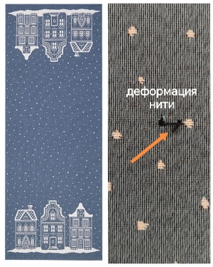 Новогодние товары для дома / Испанская новогодняя коллекция / Нидерланды New из гобелена - Outlet Нидерланды синий фон Салфетка 44х140 см б/л 2623362 New