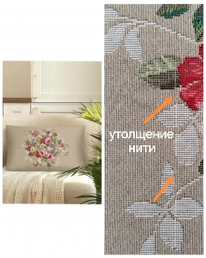 Всесезонная коллекция текстиля Basic / Принцесса цветов NEW из гобелена - Outlet Принцесса цветов льняной Наволочка 50х70 см 2623388