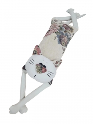 Подушки игрушки из гобелена - Мой котик Подушка Мини Шенил ЗС №3 10х17х46 см 2623401