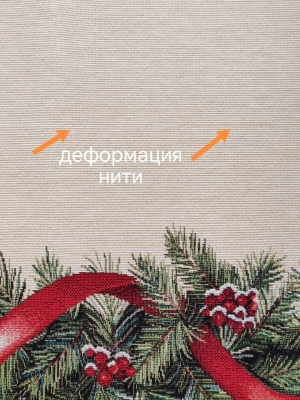 Новогодние товары для дома / Испанская новогодняя коллекция / Рождество Снегири из гобелена - Outlet Рождество Снегири Скатерть 140х180 см 2623635