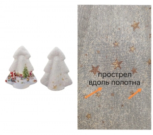 Новогодние товары для дома / Испанская новогодняя коллекция / Чехлы на бутылку и сапожки из гобелена - Outlet Ель Ретро Гномы 3 Санта/гобелен Чехол на бутылку 37х43 см 2623672