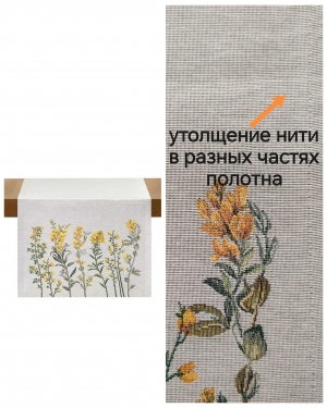 Всесезонная коллекция текстиля Basic / Мимоза NEW из гобелена - Outlet Зверобой серый фон Салфетка 44х140 см 2623757 New
