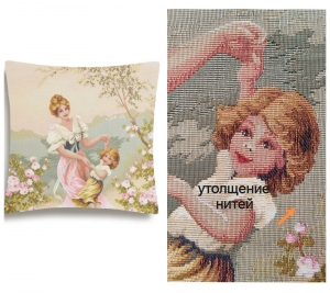 Декоративные наволочки / Персонажи из гобелена - Outlet Весенний танец Наволочка 44х44 см 2623863
