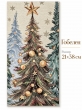 Купоны / Зимняя коллекция из гобелена - Ели Тиволи Купон 21х38 см 2623871 Серебро 