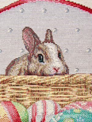 Пасхальная коллекция / Пасхальный кролик из гобелена - Пасхальный кролик Салфетка 44х140 см 03407 б\л