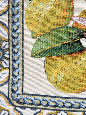 Испанский текстиль / Изразцы из гобелена - Изразцы Лимоны Наволочка 45х45 см 01205
