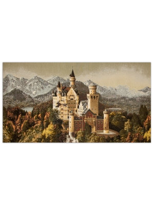 Купоны / Замки из гобелена - Замок в горах Купон 130х70 см 01883