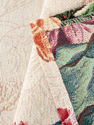Испанский текстиль / Июльский сад из гобелена - Июльский сад Салфетка 100х100 см 02703 Распродажа