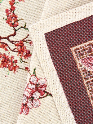 Испанский текстиль / Сакура из гобелена - Сакура Салфетка 100х100 см 02790