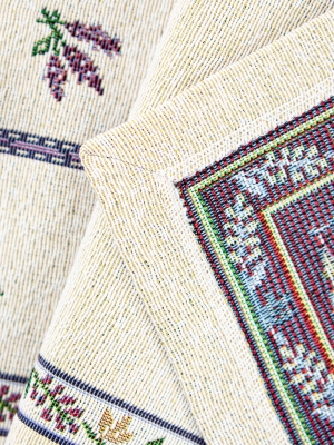 Всесезонная коллекция текстиля Basic / Лаванда лиловая из гобелена - Лаванда лиловая Салфетка 44х140 см 03574