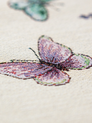 Испанский текстиль / Лаванда бабочки из гобелена - Лаванда бабочки Салфетка 40х100 см 7422
