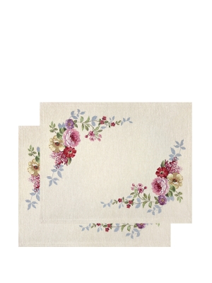Всесезонная коллекция текстиля Basic / Принцесса цветов из гобелена - Принцесса цветов Комплект салфеток 2шт 35х45 см 04687