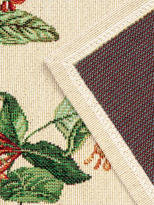 Испанский текстиль / Тифани из гобелена - Тифани белый фон Комплект салфеток 2шт 30х50 см 04693