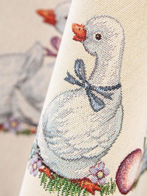 Пасхальная коллекция / Пасхальные утята NEW из гобелена - Пасхальные утята Скатерть овал 160х260 см 04973