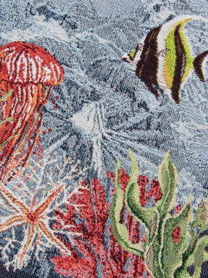 Всесезонная коллекция текстиля Basic / Мореплавание из гобелена - Тропические рыбки Салфетка 44х140 см 05363