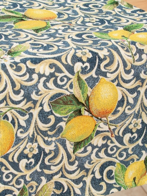 Всесезонная коллекция текстиля Basic / Лимоны в вазе из гобелена - Лимоны в вазе Салфетка 47х115 см 05720