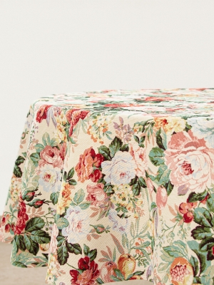 Всесезонная коллекция текстиля Basic / Розы герцогини из гобелена - Розы герцогини Беж Скатерть круг д160 см н/р 2306074