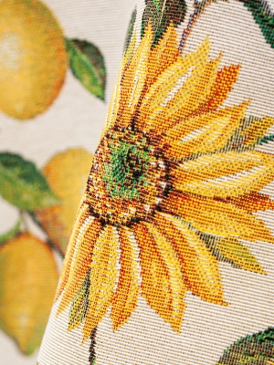 Всесезонная коллекция текстиля Basic / Цветок солнца New из гобелена - Цветок солнца Скатерть круг д160 см н/р 06910