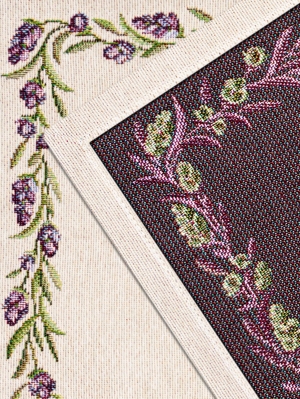 Всесезонная коллекция текстиля Basic / Лавандовые веточки из гобелена - Лавандовые веточки Комплект салфеток 2шт 35х45 см 08758
