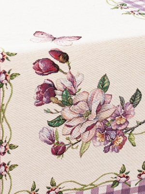 Всесезонная коллекция текстиля Basic / Гортензия из гобелена - Гортензия розовая Салфетка 44х140 см 08804