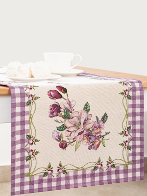 Всесезонная коллекция текстиля Basic / Гортензия из гобелена - Гортензия розовая Салфетка 44х140 см 08804