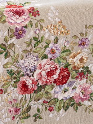 Всесезонная коллекция текстиля Basic / Принцесса цветов из гобелена - Принцесса цветов льняной Салфетка 44х140 см 08819
