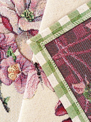 Всесезонная коллекция текстиля Basic / Гортензия из гобелена - Гортензия зеленая Салфетка 40х100 см 08848