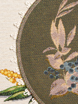 Всесезонная коллекция текстиля Basic / Мимоза из гобелена - Мимоза Комплект салфеток 2шт круг д27см 09386