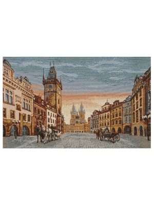 Купоны / Городской пейзаж из гобелена - Прага. Собор Св.Вита 4234K Kупон 16х27 см 1746