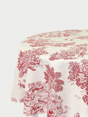 Всесезонная коллекция текстиля Basic / Туаль из гобелена - Туаль де жуи Бордо Скатерть круг д160 н/р 2310227