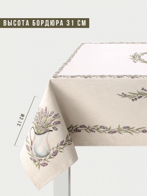 Всесезонная коллекция текстиля Basic / Лавандовые веточки из гобелена - Лавандовые веточки Скатерть 120х140 см см 2311372