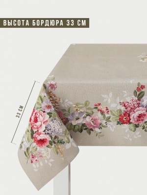 Всесезонная коллекция текстиля Basic / Принцесса цветов из гобелена - Принцесса цветов льняной Скатерть 160х300 см 2311504