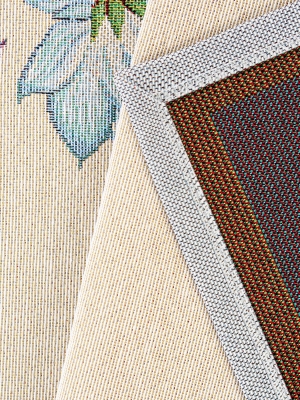 Всесезонная коллекция текстиля Basic / Райская веточка из гобелена - Райская веточка серый Салфетка 44х140 см 239637
