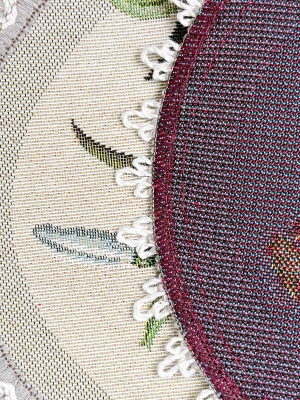 Всесезонная коллекция текстиля Basic / Подснежники New из гобелена - Подснежники Комплект салфеток 2шт д27 см 2412617
