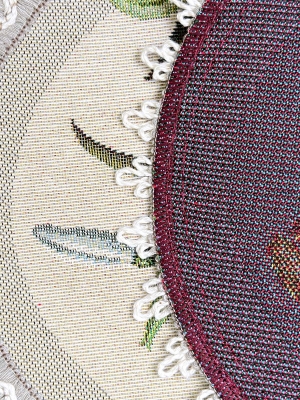 Всесезонная коллекция текстиля Basic / Подснежники New из гобелена - Подснежники Комплект салфеток 2шт д24 см 2413147