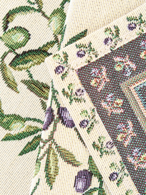 Всесезонная коллекция текстиля Basic / Оливки из гобелена - Оливки салфетка 40х100 см 4098