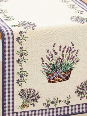 Всесезонная коллекция текстиля Basic / Лаванда из гобелена - Лаванда Салфетка 40х100 см 7209 