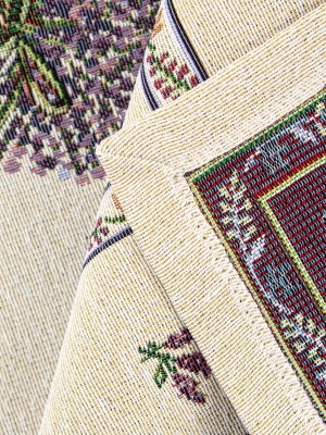 Испанский текстиль / Лаванда лиловая из гобелена - Лаванда лиловая Салфетка 100х100 см 7427