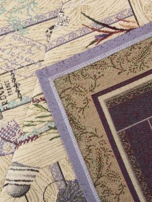 Всесезонная коллекция текстиля Basic / Лаванда прованс из гобелена - Лаванда Прованс Салфетка 96х100 см 8257