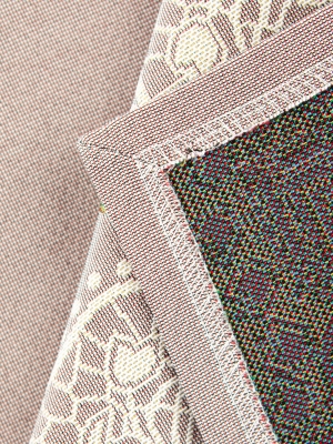 Испанский текстиль / Ландыши кружево из гобелена - Ландыши кружево Салфетка 100х100 см 9357